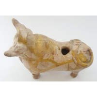 Beeldje (aardewerk) van rund, Zuid Amerikaans 